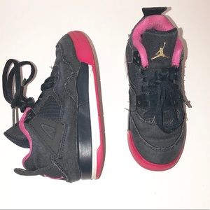 Jordan Retro IV 4 Denim Blue Pink Girls Size 11C